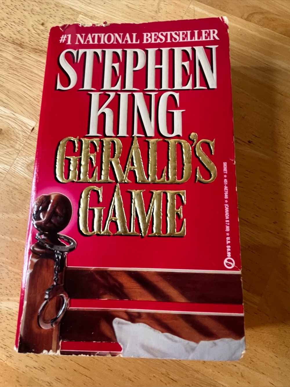 Stephen King Gerald's Game Paperback Book